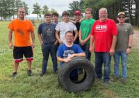 Tires from Nashville’s Tire Recycling Event fill semi-truck