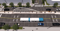 First section of East Colfax BRT opens, RTD buses begin using new center lanes