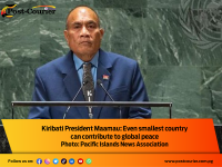 Kiribati President Maamau: Even smallest country can contribute to global peace