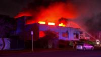 Factory fire in Melbourne ‘forced crews to retreat’