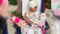 Florida firefighters build bond with 3-year-old girl after truck accident