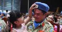 Tearful reunions as Vietnamese peacekeepers return from South Sudan