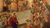 La entrada en Jerusalén. Duccio: «Jesús entra en Jerusalén»