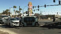 Zoox robotaxi crash on Las Vegas Strip raises questions about driverless safety