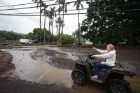 Threats remain in Hawaii as hurricane moves away