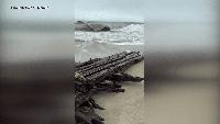 UPDATED | 14 hours ago Possible 19th-century shipwreck washes up on beach during nor'easter The wreckage was spotted in the same area where other fragments of the ship were discovered in 2022 and 2023.