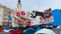 Housing protest sees tents pitched in Madrid square