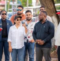 NA Mayor engages First Lady on Esplanade Park upgrades