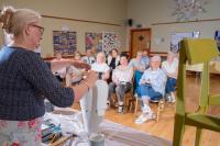 More than 30 women and men enjoyed an upcycling demonstration and a full day workshop in Swatragh