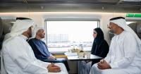 President Sheikh Mohamed travels on Etihad Rail for launch of Dubai station