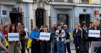 An action is being held in Brussels in support of residents of temporarily occupied Oleshky, where a humanitarian crisis is currently underway