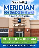 Goodwill of Mississippi to open new Meridian donation center Oct. 1