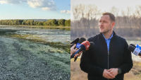 The level of the Dniester, at alarmingly low levels. Hajder: "One of the most vulnerable points is the capture station that supplies the entire municipality of Chisinau"