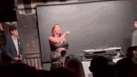 Protester storms DC party, flips off crowd as ‘USA!’ chants erupt amid Trump’s AI push