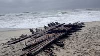 Maritime experts travel to Nantucket to investigate shipwreck remains exposed by nor'easter
