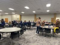 Church Work Students gather for fellowship over board games in first Ministry Ties event