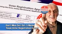 Texas Secretary of State Urges Voters to Register by Oct. 5th
