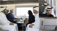 UAE President Sheikh Mohamed takes Etihad Rail to Dubai ahead of new route launch