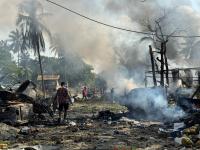 Myanmar army air strike kills dozens in Rakhine state