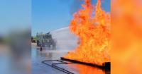 You may see smoke and flames at the Las Vegas airport this week, officials say