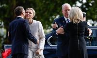 Princess Charlene wears white to meet Pope Leo XIV in France