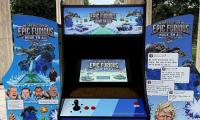 Trump’s Greenland threats become playable arcade game in satiric collective’s latest public art intervention
