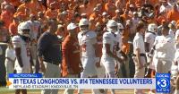 Top-ranked Texas Longhorns edge #14 Tennessee, 20-17, in Vols' SEC opener
