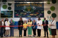 DC Mayor Bowser looks back on her accomplishments in education during ribbon-cutting