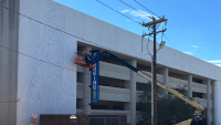 North Carolina artists bring large-scale mural to Winston-Salem's arts district