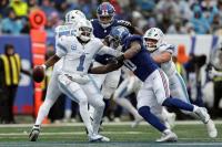 Giants lose defensive leader Brian Burns for the season with a torn ACL in his right knee