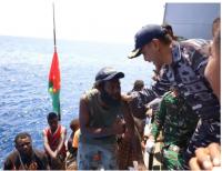Indonesian Navy Rescues 11 PNG Nationals After Boat Engine Fails