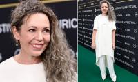 Olivia Colman, 52, debuts new long grey hair at screening of new film Wicker during the 22nd Zurich Film Festival
