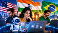 How much are people using AI? These countries recorded the most AI tool visits in 2025