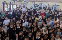 Irish rugby icon pays visit to Mayo school