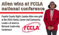 Fayette County High School’s Allen Wins at FCCLA National Conference
