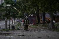 Russian overnight missile attack on Kyiv injures 1, damages railway depot, data centers, educational institution