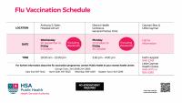 Public Health Announces 2026/27 Seasonal Flu Vaccination Schedule