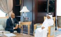 HH the Amir receives written message from Maldivian President