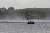 Nebraska Cavalry Executes Helocast Training at Branched Oak Lake