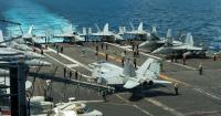 2 Navy aviators eject while landing plane on carrier off Virginia, 6 other sailors also hurt