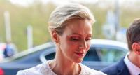 Princess Charlene Goes for Head-to-Toe Dior While Meeting Pope Leo
