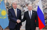 Kazakh president backs Putin as Russian leader at Berlin conference