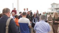 Governor Matt Meyer tours Delaware Beaches, assessing damage