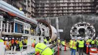 Powerful drill roars to life to dig Hudson River tunnel connecting NYC and New Jersey