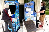 ‘Be careful about naps’: Anti-Trump arcade game on National Mall mocks his Greenland plans