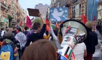 Amsterdam protest says no to war and conscription 