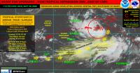 Invest 93W upgraded, now Tropical Depression 26W; tropical storm watches now in effect in CNMI