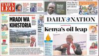 Kenyan newspapers, September 30: Oburu Oginga returns after 3 weeks of medical treatment in the UK