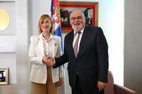 Jovanović Confers with New Ambassador of Azerbaijan