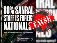 South Africa’s roads agency dismisses claim that ‘80% of its staff is foreign nationals’